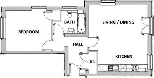 Unit 13 Floor Plan