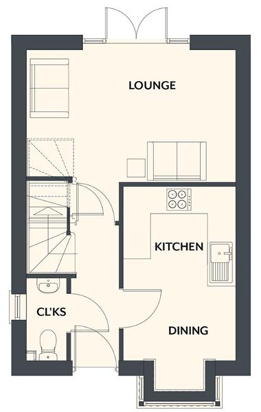 The Hazel, Valley View, floor plan 1